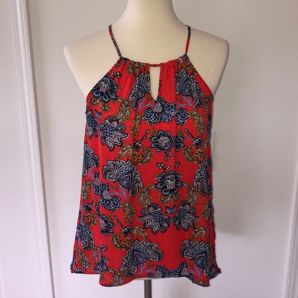 collective concepts krissa keyhole halter blouse